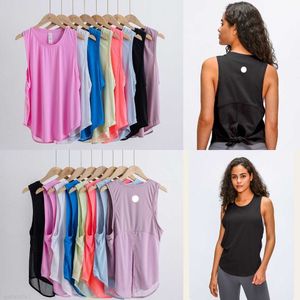 Yoga haut gilet course courte robe smockée femmes sans manches Sport respirant T-shirt maille décontracté XKPH