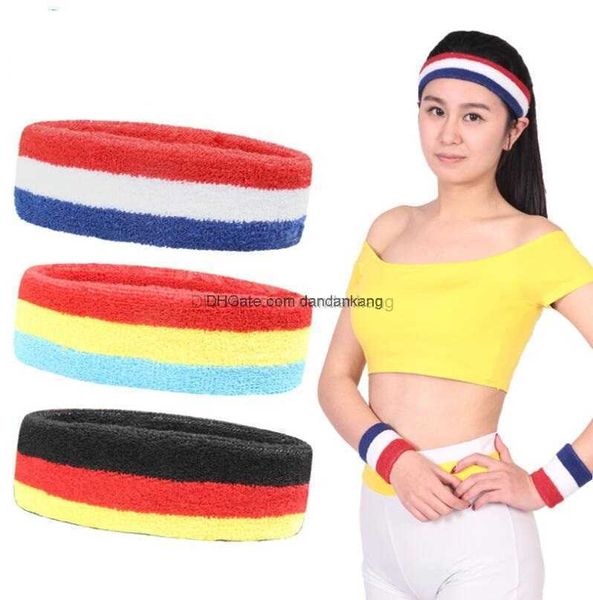 Toalla de yoga diademas para correr al aire libre bicicleta ciclismo cabeza bandas para el sudor yoga pilates ejercicio banda para el cabello estiramiento borroso diademas anchas banda para el sudor