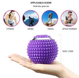 Yoga Vibrant Massage Ball For Pressure Point Myofascial Release Thérapie Boules Masseur électrique Fitness Corps Libération Massage Pression Fascial Boule