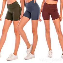 Yoga Femme Shorts Tight Sports 3 Short Naked Trois Pantalons Fitness Sportswear Taille Haute Yogas Pantalon Sans Couture Scrunch Pantalon Leggings D'entraînement