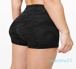 yoga femmes shorts leggings designer femmes icône entraînement gym porter 68 couleur unie sport élastique fitness dame overa collants legging