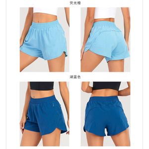 Yoga dames shorts outfits met oefening fitness slijtage korte broek meisjes met elastische broek sportkleding zakken hoge kwaliteit 398