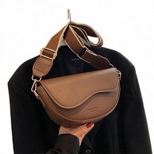 Yogodlns Fi Petits sacs à aisselles en cuir PU pour femmes Vintage Designer Sac à bandoulière Petit sac à main à rabat Sacs à main O7Pp #