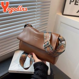 Yogodlns PU cuir Boston femmes petit sac à main et sac à main créateur de mode sac à bandoulière femme décontracté voyage oreiller épaule 240322