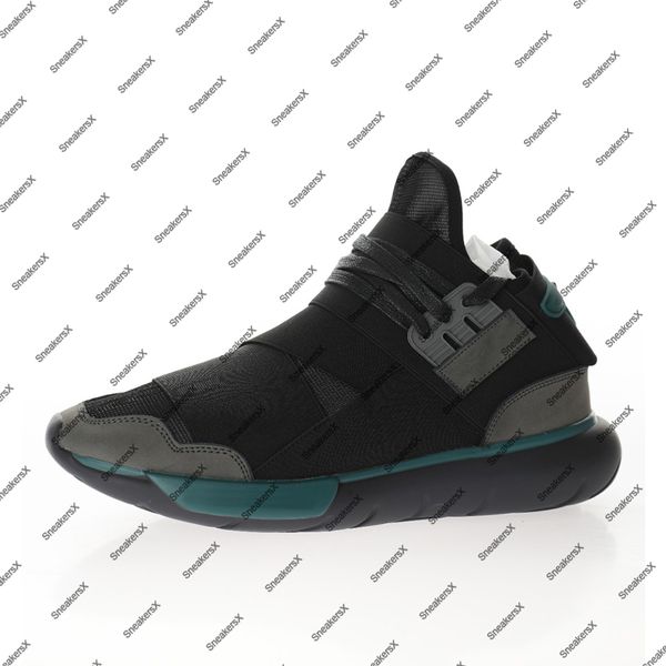 Yohji Qasa High Charcoal Black Chaussures de course pour chaussures de sport Yamamoto pour hommes Baskets pour femmes Baskets pour hommes Femmes Athlétique BB4735