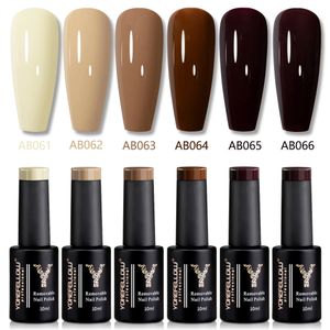 Ensemble de vernis à ongles Gel YOKEFELLOW nu 6 pièces 10ML vernis semi-permanents pigment riche faible odeur pour Kit de manucure professionnel 240229