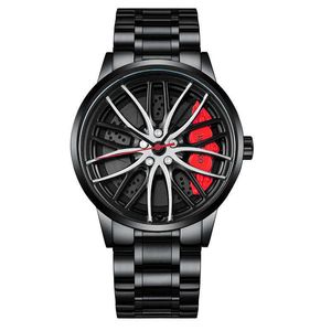 Yolako grensoverschrijdende avant-garde quartz horloge heren holle wiel hubs sport trendy coole horloges voor mannen G1022