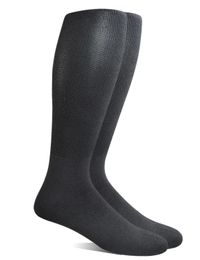 Yomandamam Mens 4 paires sur le veau super doux diabétique / robe de robe avec orteil transparent 240321