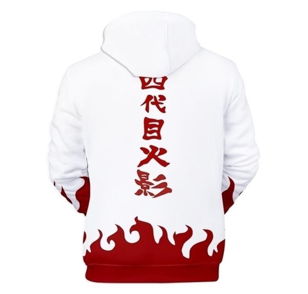 Yondaime Cuarto Hokage Sudadera con capucha Anime Cosplay Sudadera Namikaze Minato Y2007041317373