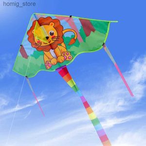 Yongjian Children Cartoon Kites Delta Kite Tail Outdoor Toy vliegers voor kinderen volwassen sportspeelgoedgeschenken kinderen buitenspeelgoed Y240416