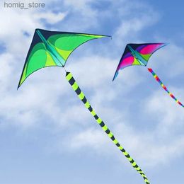 Yongjian Large Delta Kites volant pour adultes Kites Kites Outdoor Toys for Kids Kites Handle Inclure Nylon Ripstop Kite Factory Y240416