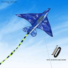 Kites d'avion Yongjian avec poignée et ligne pour les enfants Kites volants pour les enfants de 8 à 12 ans de sport amusant y240416 à l'extérieur Y240416