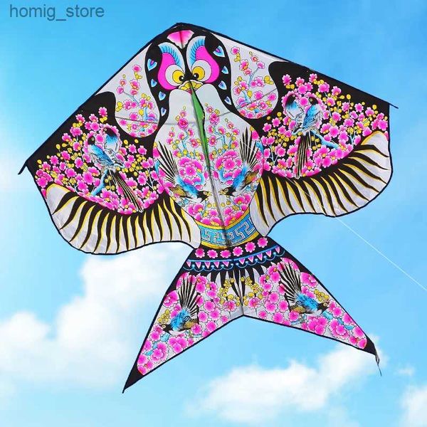 Yongjian Swallow Kite Plum Blossom Swallow Kite For Kids Adults Easy Fly Flying Beach Kite avec 100m String Kite Handle Y240416