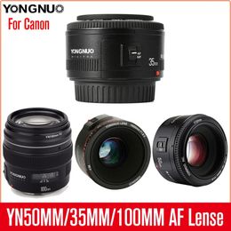 Yongnuo YN50mm 8 YN35mm F2 YN100mm objectif à mise au point automatique grand angle objectif fixe à grande ouverture pour appareils photo reflex numériques 240327