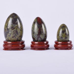 Ensemble d'œufs de Yoni avec base en bois, œufs en cristal de Japer en pierre naturelle, boules de Massage minérales Yoni, exercice de Kegel, muscles du plancher pelvien, vaginaux