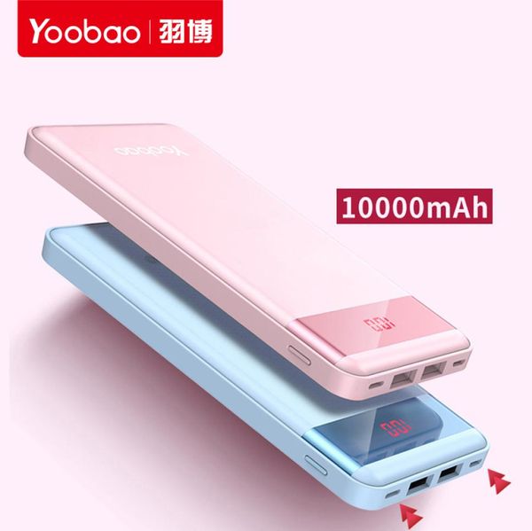Yoobao Power Bank 10000MAH Universal Mobile Charger Slim Diseño para iPhon121341221