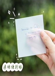 Yoofun 50 vellenpakket Transparante Sticky Notes Decoratie Student Studie Memo Pads Kantoor Schoolbenodigdheden Ins Clear9771296