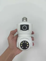 Yoosee/v380/iCsee APP Dual Lens E27 Lamp Hoofd Socket PTZ IP Dome Camera Full Color Home Security CCTV Babyfoon