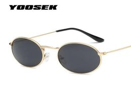 Yooske Round Lunettes de soleil Femmes Brand Designer Couleur de mer Verres de soleil Transparent Frame maré