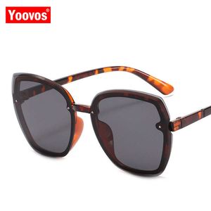 Yoovos 2023 Dames zonnebrillen vierkante zonnebril voor dames retro brillen merkontwerper zonnebril met grote frame dames bril 230328