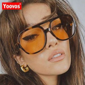 Yoovos Big Frame Sunglasses Woemn 2022 Brand Designer Women Retro Sun Glasses Vintage Sun Glasses Party Female Eyewear UV400230328