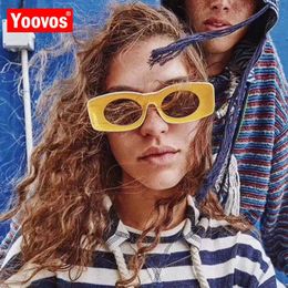 Yoovos oversized zonnebrillen vrouwen 2023 vierkante vintage zonnebril dames rechthoek retro zwarte zonnebrillen vrouwen gafas de sol mujer230328