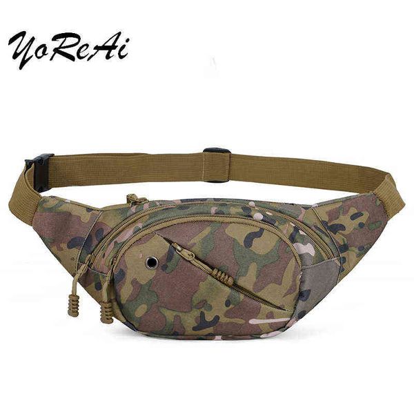 Sac de taille pour hommes Yorai Sacs de poitrine de camouflage de l'armée Escalade de montagne Paquet de messager étanche Sport Paquet d'épaule portable J220705