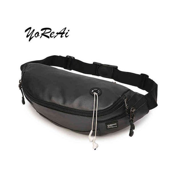 Yorai Nuevos Hombres Ocio Bolsa de Pecho de Nylon Multifuncional Marca de Moda Paquete de Cinturón Sport Moblie Teléfono Crossbody Bolsas J220705