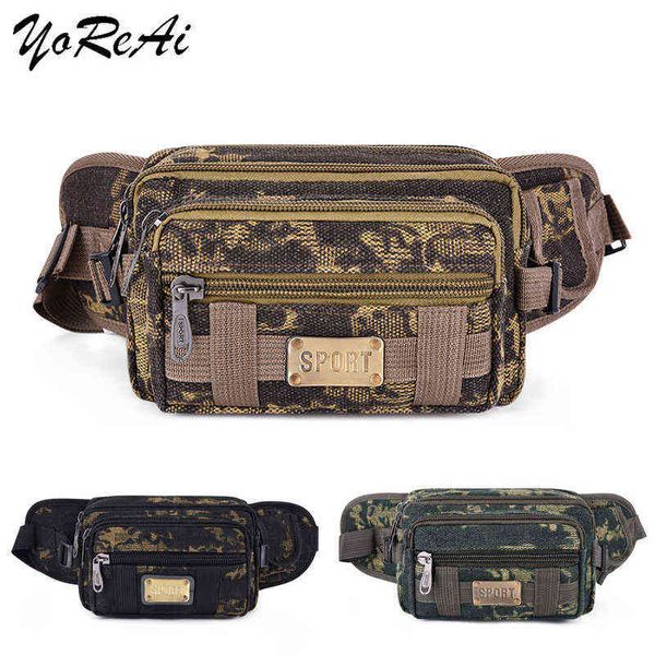 Yorai Sports de plein air grande capacité sac de taille tactique pochette utilitaire sacs de conduite sacs de téléphone caisse enregistreuse portefeuille J220705