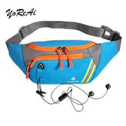 Yoreai Mannen Vrouwen Running Taille Tas Sport Pack Fietsen Tas Riem Fanny Borst Pouch Outdoor Travel Racing Wandelen Gym Fitness Portemonnee 210708