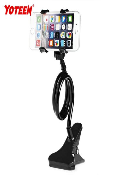 Support de téléphone mobile Yoteen Universal Clip Mount 360 degrés Rotating Stand paresseux bras flexible ARM pour iPhone pour Samsung5232330