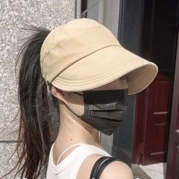 Vous pouvez porter une haute queue de cheval Sunhat, et les femmes peuvent accrocher des masques, des casquettes de baseball sportives et émettre des chapeaux solaires anti-UV