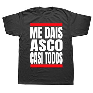 Je walgt me bijna iedereen t -shirt grappige Spaanse teksten humor tee tops EU -maat 100% katoen unisex Casual Soft T -shirts 240410