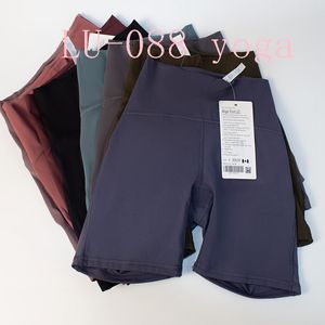 USTED QUIERE pantalones cortos de yoga de cintura alta lU-088 Slim Fit Butt Lift Gym Correr Secado rápido Transpirable Leggings de alta elasticidad