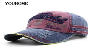 Youbome Baseball Cap Hats for Men Women Brand Snapback Caps HAMPE MALE Vintage Vintage Coton Coton Casquette Bone Dad Caps11463632