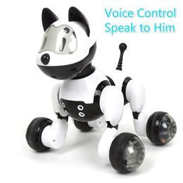 Youdi Control de voz Perro y gato Robot inteligente Electrónico Pet Programa interactivo Baile Paseo Robótico Animal Juguete Gesto Siguiendo LJ201105