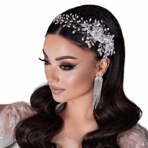 Youlapan Alloy fr Wedding Headband met Comb Elegant Pearls Bride Headpiece Girls Woman Headwear Bridal Hair Sieraden HP511 R4et#