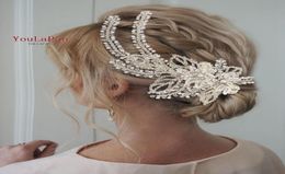 Youlapan HP254 Accessoires de cheveux de mariage Handmade Hingestone Crowns and Tiaras Pageant Crown Mariage Band Tandage de mariée Y202197535