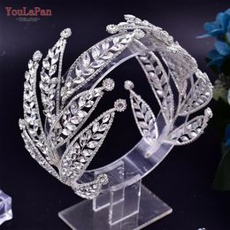 YouLaPan HP501 Bruidshaaraccessoires Strass hoofdband voor bruiloft Hoofdsieraden Bruid Hoofddeksels Optocht Diadeem Hoofddeksel 240102