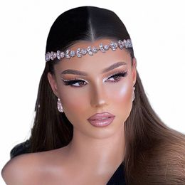 Youlapan Wedding Head Piece Bridal Hair Accessies Glanzende Rhineste -hoofdbanden voor feestbruid Tiara voorhoofdhoofdstuk HP309 U1MR#