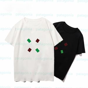 Jonge Mode Heren Katoenen T-shirts Man Vrouw Streetwear Geometrische Afdrukken Tees Mannen Casual Losse Tops Maat S-2XL