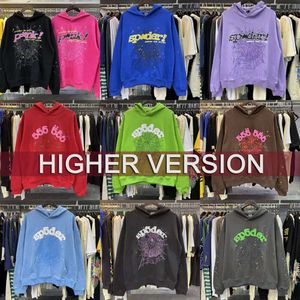 Young Thug Graphic Spider Hoody 555 Sudadera con capucha Sp5der Worldwide Pink Young Thug Suéter Hombre Mujer Nevermind Foam Print Jersey Ropa de alta calidad