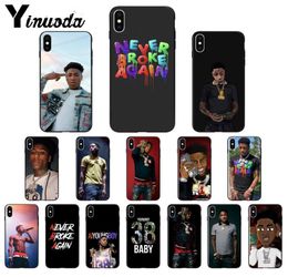 Youngboy n'a jamais cassé la couverture du boîtier de téléphone souple TPU Black TPU pour Apple iPhone 8 7 6 6s Plus xs Max 5 5s SE XR Cover4299143