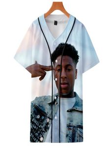 Youngboy heeft nooit meer gebroken t -shirt mannen dames hiphop korte mouw 3D geprinte honkbal jersey tee shirt street slijtage zomer tops1742871