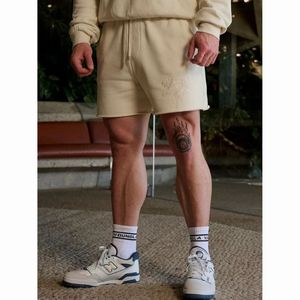 Shorts de shorts pour hommes du concepteur masculin de concepteur de fitness d'été pur cercle de coton pur brodé short