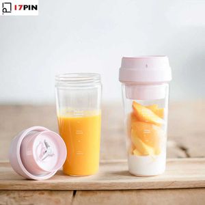 Youpin 17PIN Juicer Licuadora portátil 400 ml Extractor de taza de fruta 30s Mezclador de jugo Carga magnética para viajes a casa 210628