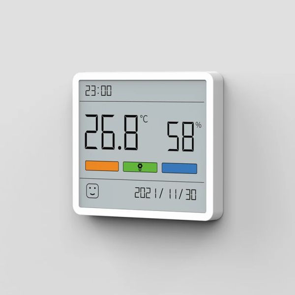 YouPin Duka Atuman LCD Digital Conveniente Conveniente Temperatura Sensor Humedad Medidor Termómetro de reloj Higrómetro Calibre 3.34 pulgadas