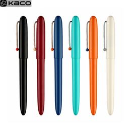 YOUPIN KACO Stylo plume rétro EF à capuchon Plume de bureau Écriture lisse Cartouche d'encre échangeable Classique Coffret cadeau coloré Paquet 240117