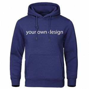 Votre propre logo de marque de conception / image personnalisée hommes bricolage sweats à capuche hip hop décontracté fi à capuche mâle streetwear a3Ra #