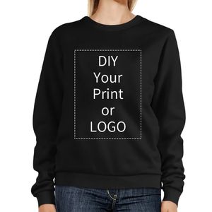 Uw eigen ontwerp merk gepersonaliseerde aangepaste sweatshirts mannen vrouwen tekst DIY hoodies sweatshirt casual hoody trui kleding 240103